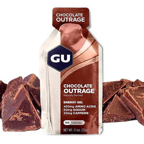 GU Energy Gel Chocolate Caja 24 con Cafeína