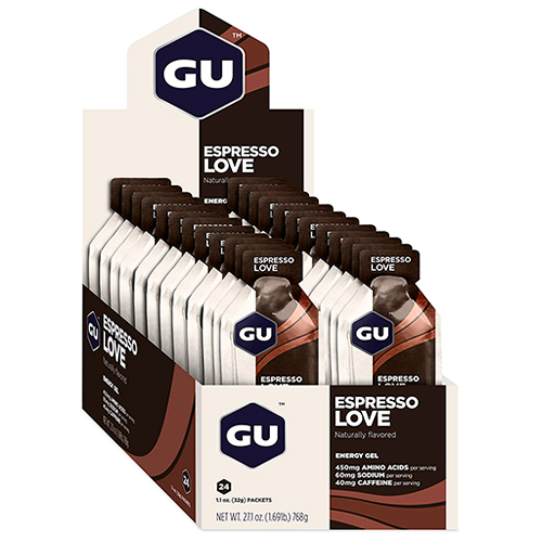 GU Energy Gel Espresso Love Caja 24 con Cafeína