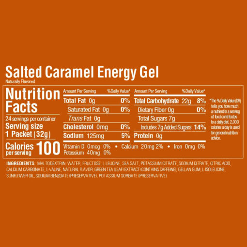 GU Energy Gel Caramelo Salado Caja 24 con Cafeína