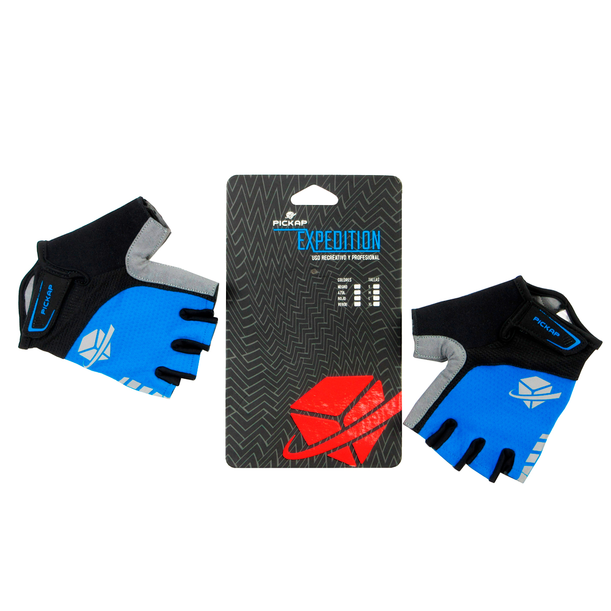 venta guantes expedition cortos pickap azul ciclismo peru bike sprint azul