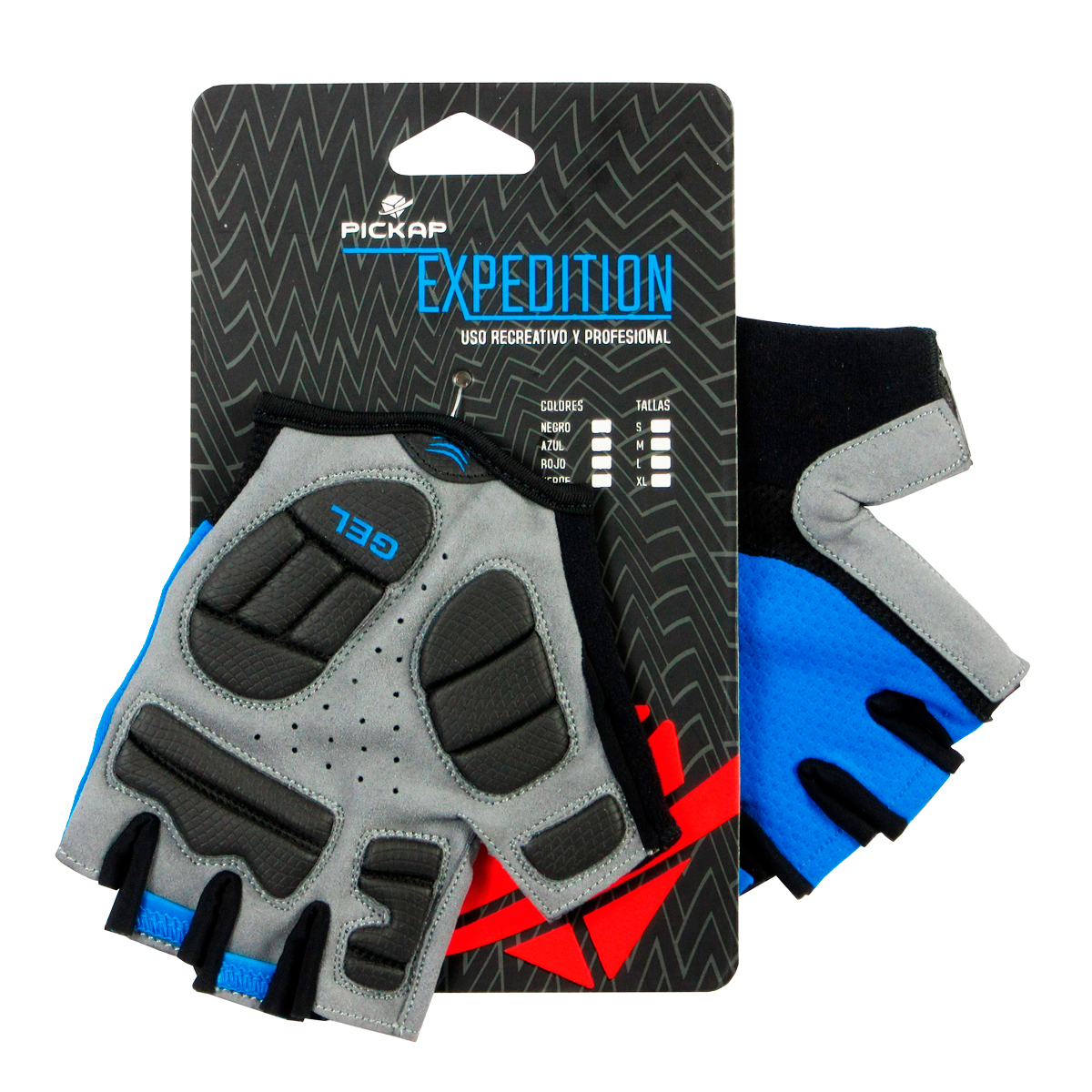 venta guantes expedition cortos pickap azul ciclismo peru bike
