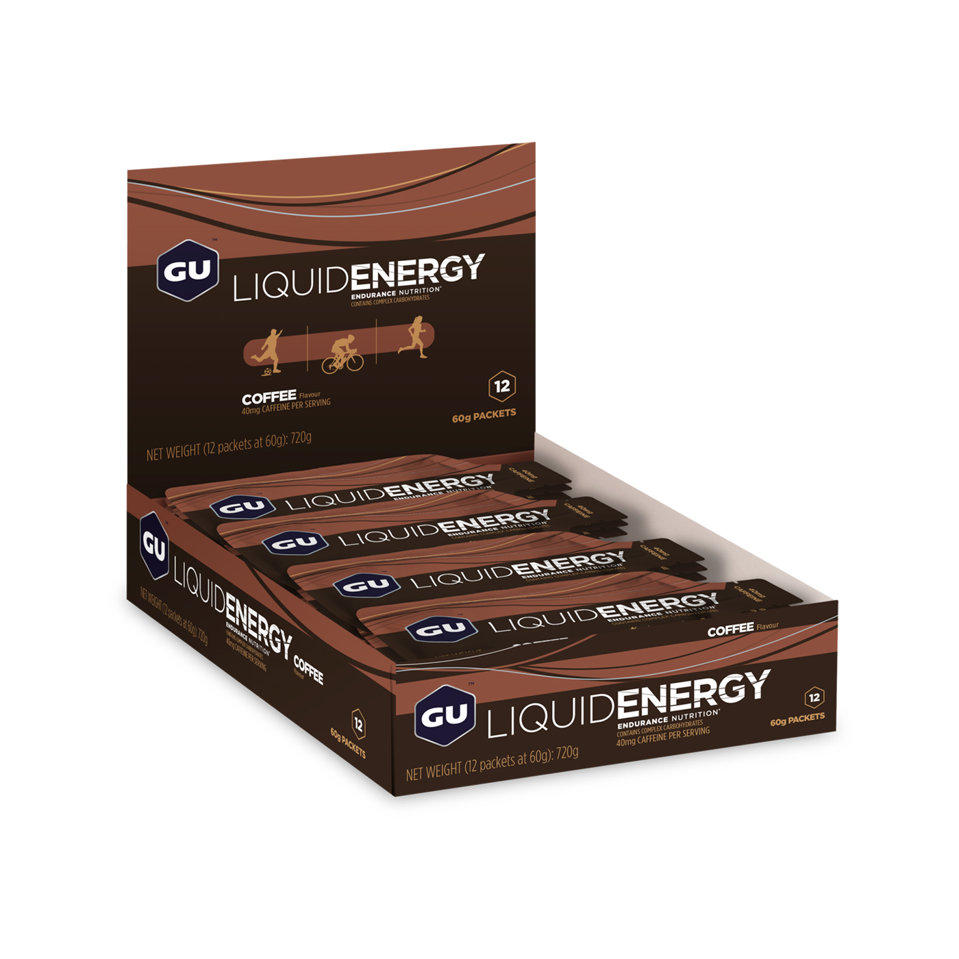 Gel Energizante Liquido Café Gu Energy BOX 12